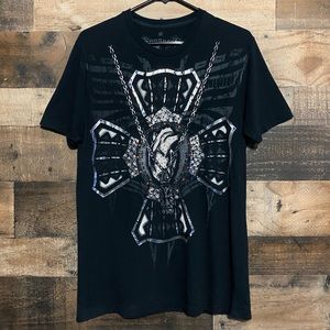 KONQUEST Platinum Double Sided Jewel T-Shirt Size M